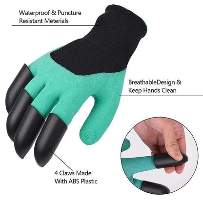 Jardible | Gants de Jardinage à Griffes ProGrip – Résistants & Respirants, Taille Universelle